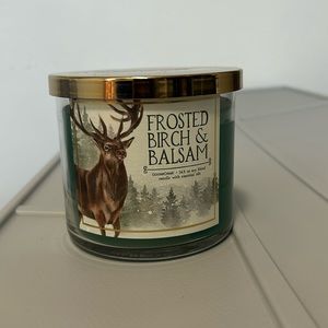 Brand new 14.5 ounce Goose Creek Candle “Frosted Birch & Balsam” scent candle